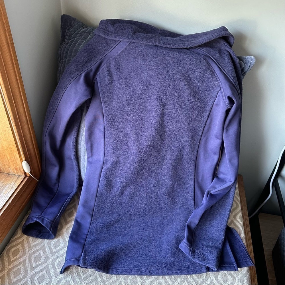 Columbia Purple Fleece Cowl Neck sz xs​​​​​​​​​​​​​​​​​​​​​ - Picture 2 of 9